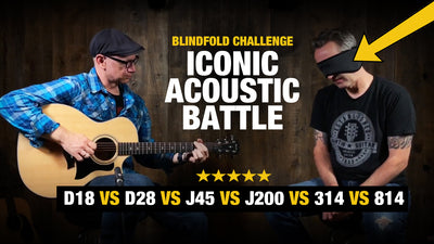 Blindfold Challenge - Acoustic Guitar ICONS Battle - Which Sounds Best??