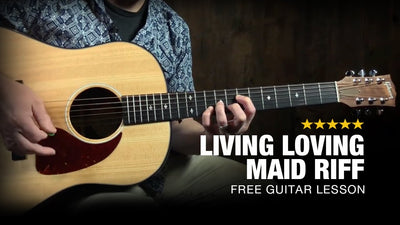 Living Loving Maid Riff - FREE Guitar Lesson!
