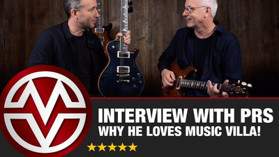 Why PRS Loves Music Villa and Why He's Floored by Tim Pierce's Guitar (that HE made!)