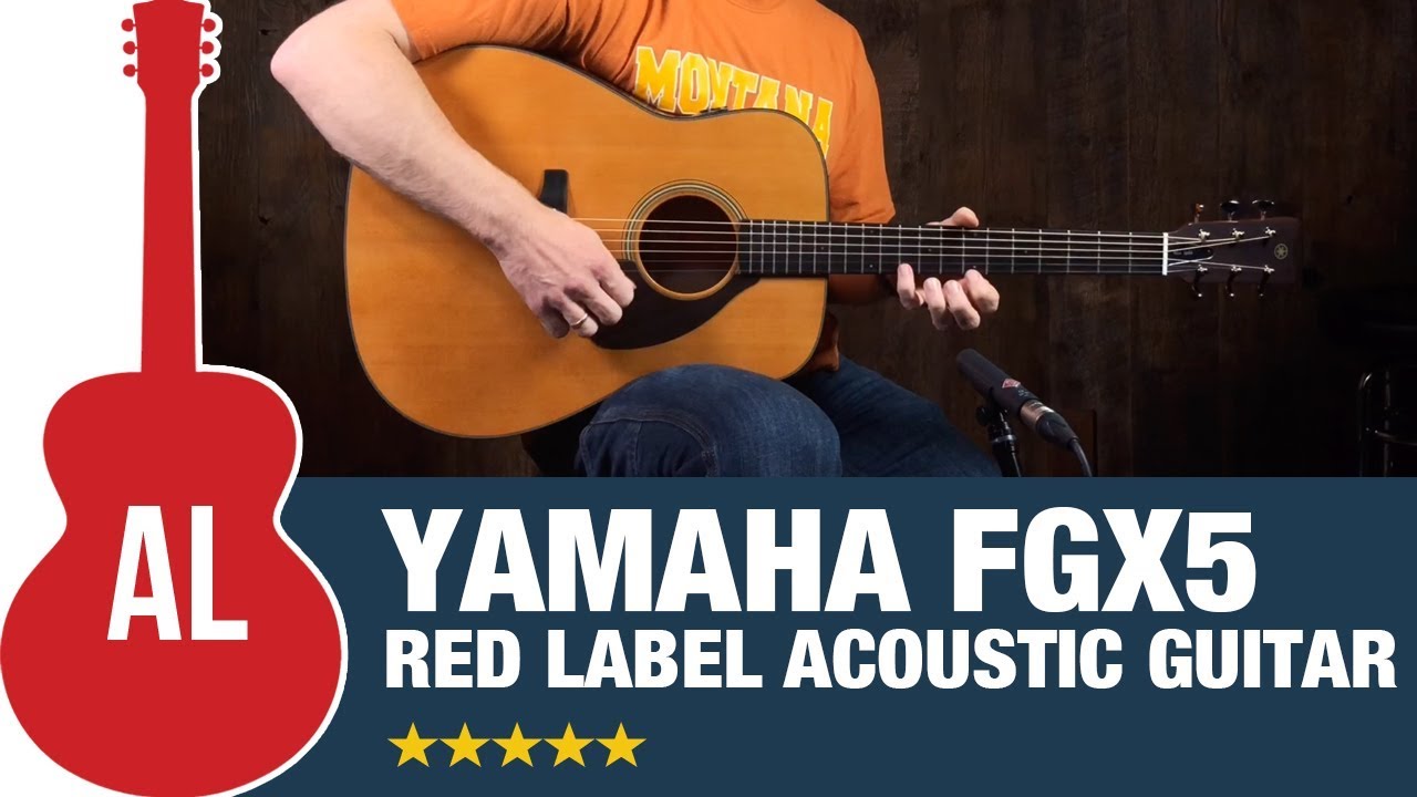 YAMAHA　FGX5 Yamaha FGX5 Red Label All Solid Acoustic Electric Guitar w