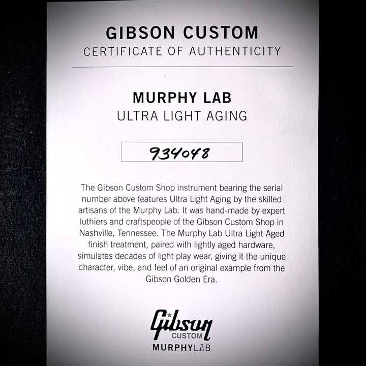 Gibson 1959 Les Paul Standard Murphy Lab Ultra Light Aged | Handpicked Top