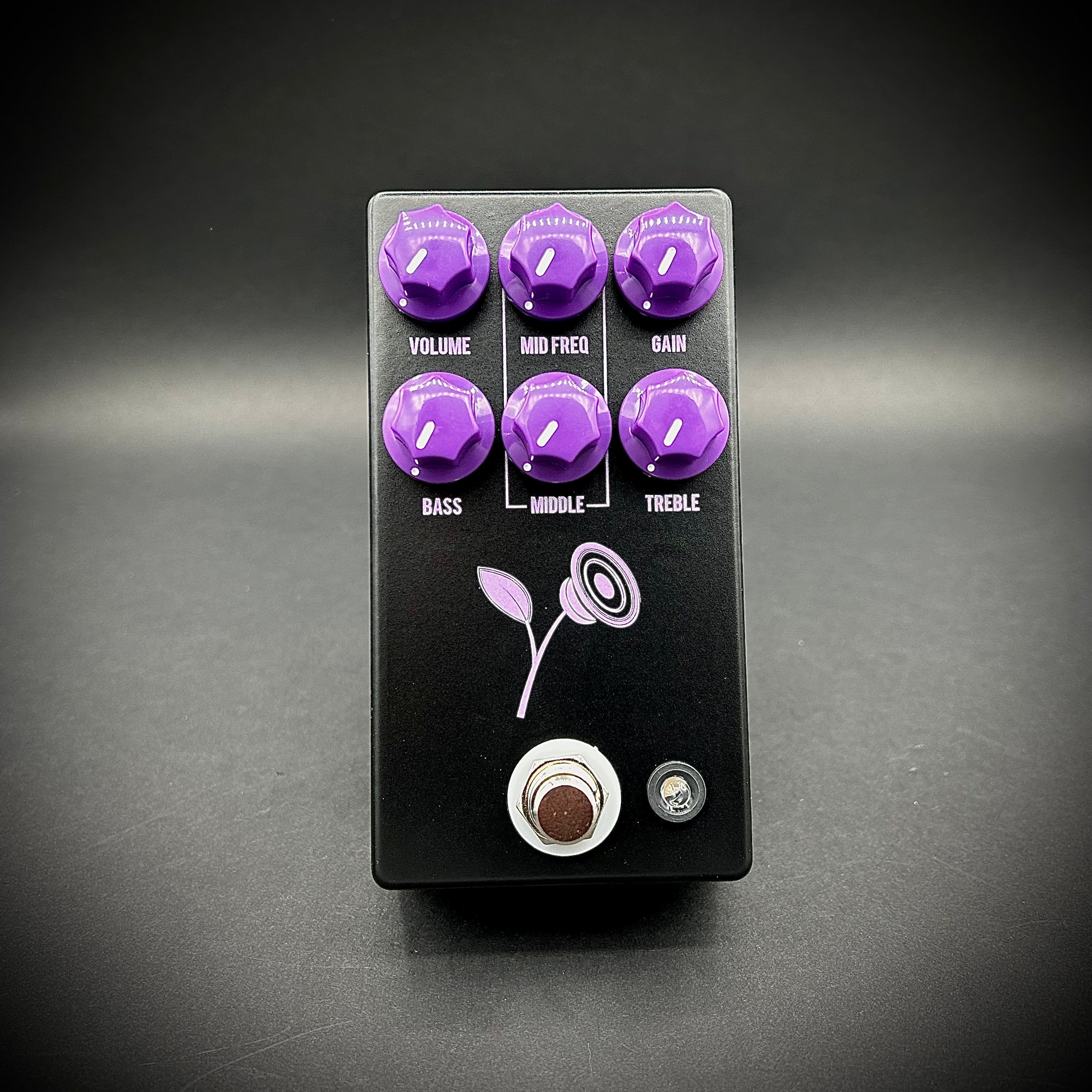 ギター JHS Pedals The Violet Lari Basilio JHS Pedals Violet Lari Basilio Signature Distortion - Black