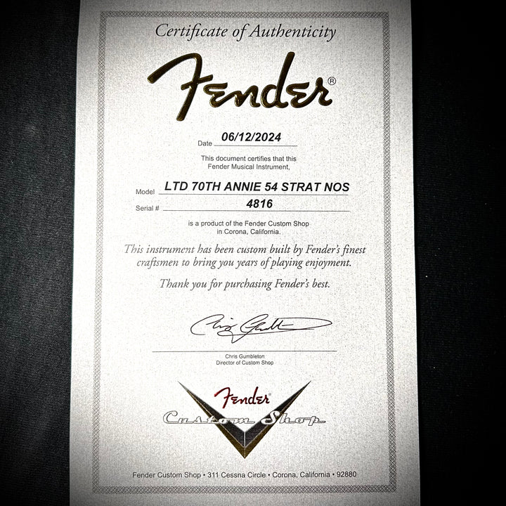 Fender Custom Shop Limited Edition 70th Anniversary ’54 Stratocaster NOS