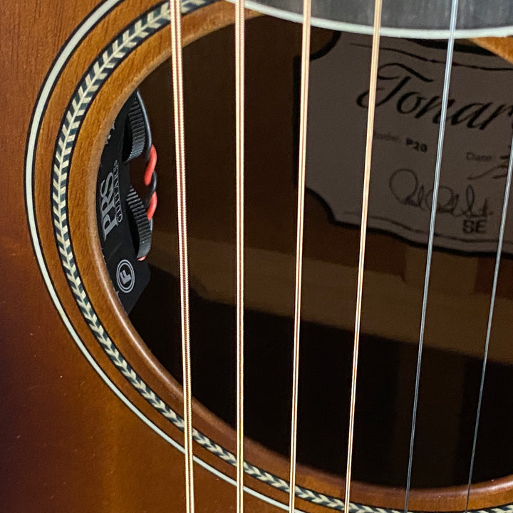 PRS SE P20E Parlor - Tobacco Sunburst