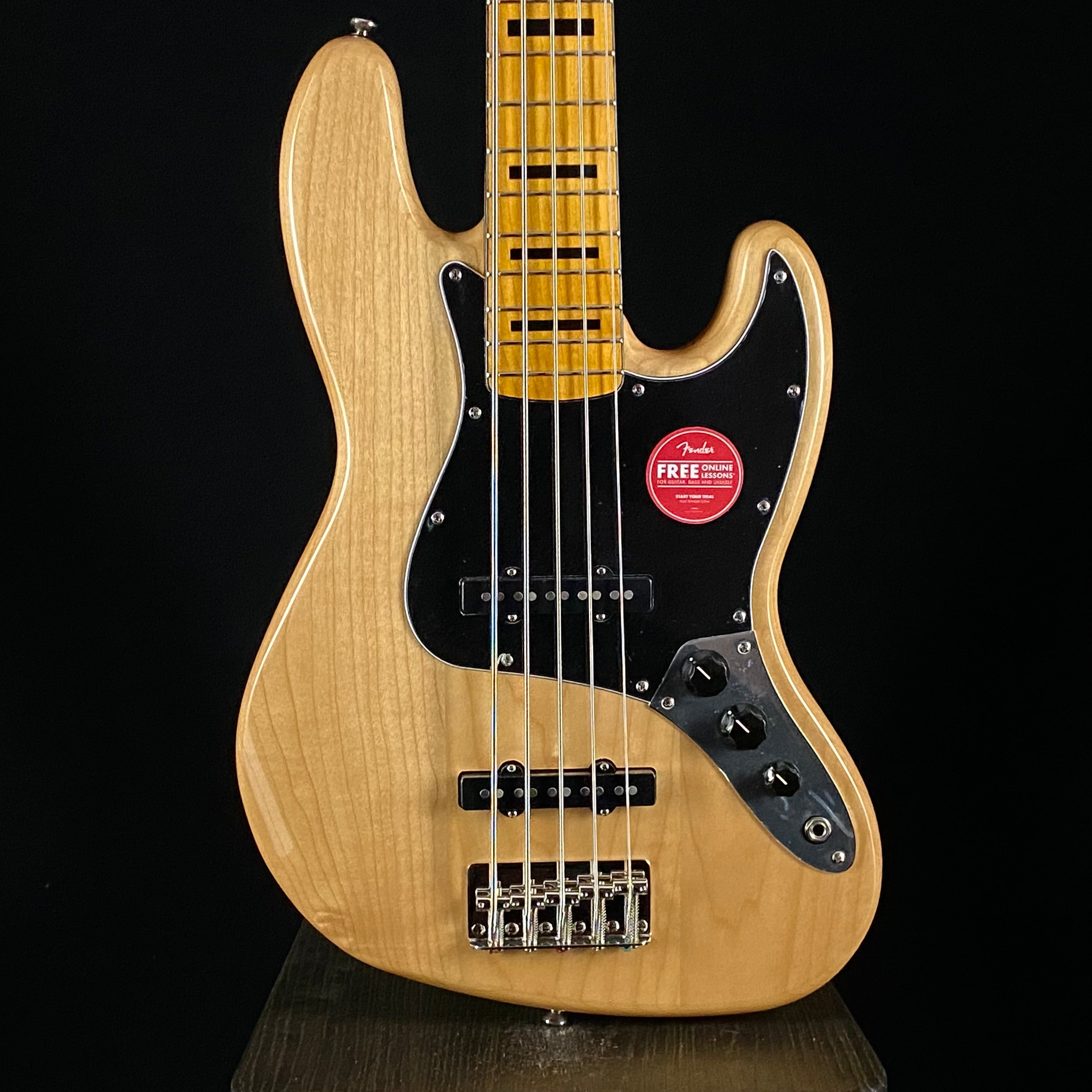 Used Squier Classic Vibe 70s Jazz Bass V Natural Electric
