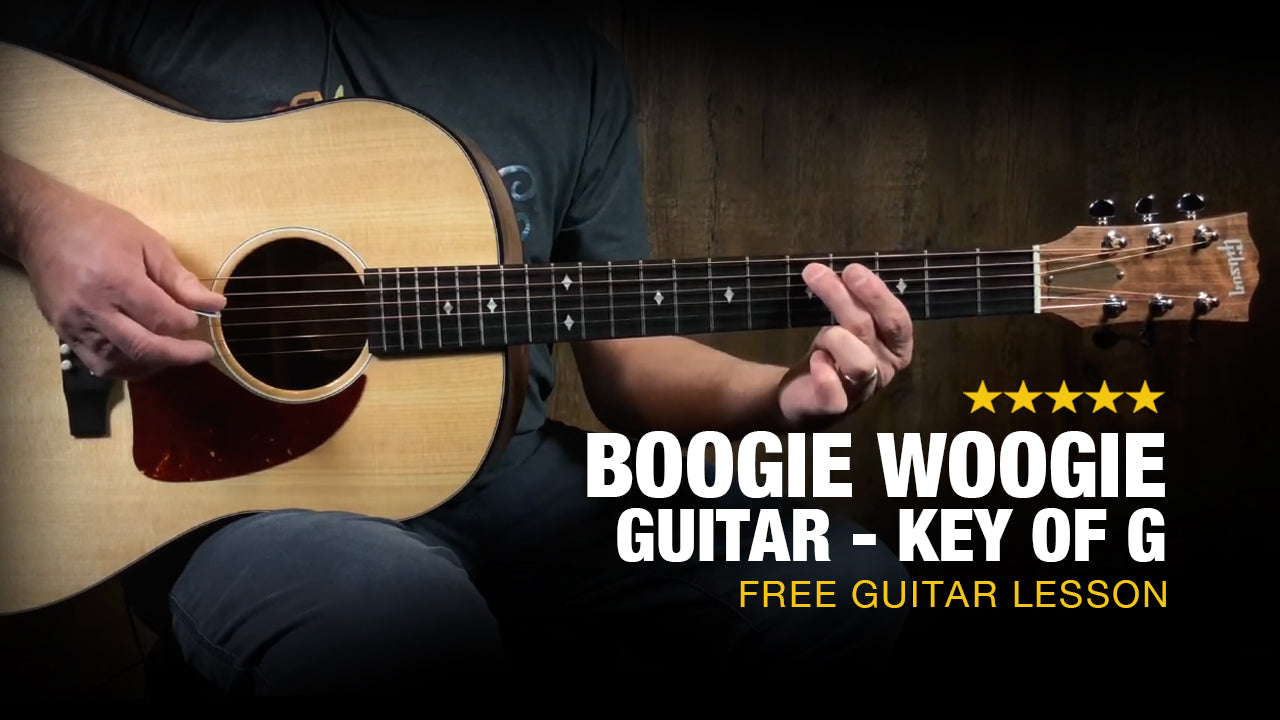 Boogie Woogie Guitar Lesson - Key of G – Music Villa MT