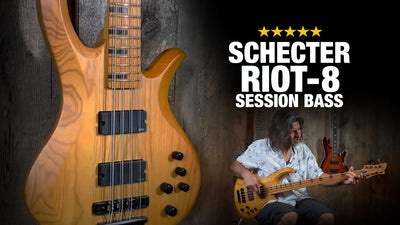 The Schecter Riot-8 Session Bass Hits Different