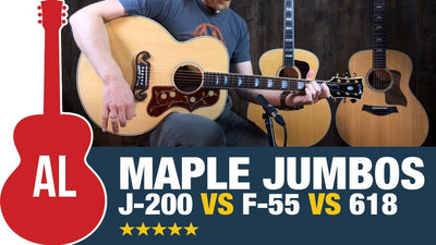Jumbo Acoustic Guitar Showdown | Gibson J-200 vs Guild F-55 vs Taylor 618