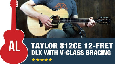 Review of the Taylor 812ce 12 Fret Deluxe Acoustic Guitar with V-Class Bracing