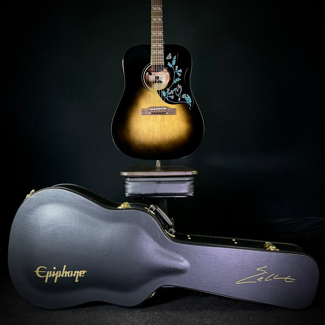 Epiphone Eric Church Hummingbird Dark  - Cobra Burst