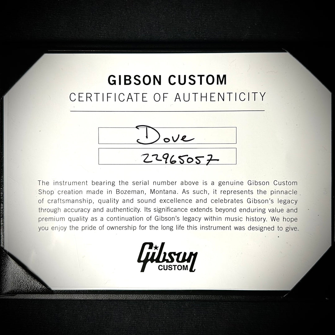 Gibson MV Custom Dove - Trans Black