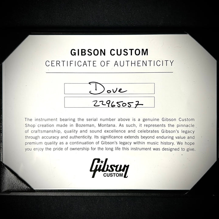 Gibson MV Custom Dove - Trans Black
