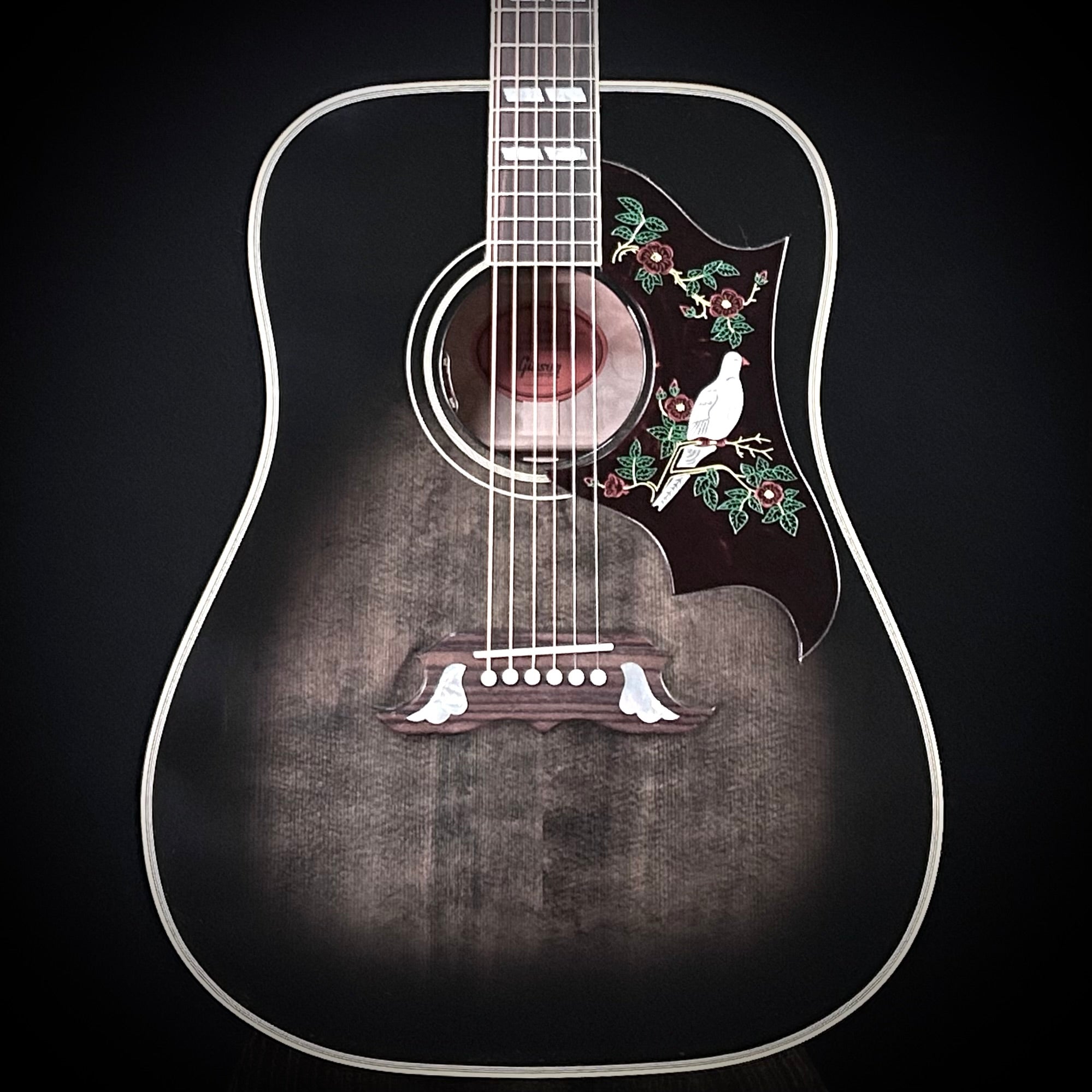 Gibson MV Custom Dove - Trans Black – Music Villa MT