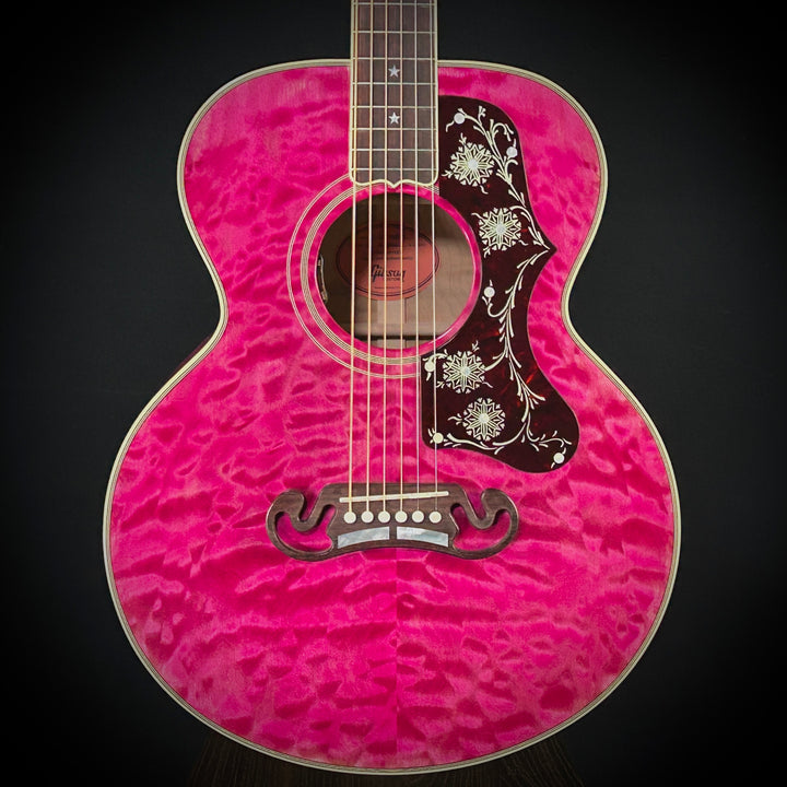 Gibson MV Custom Parlor SJ-200 - Trans Pink