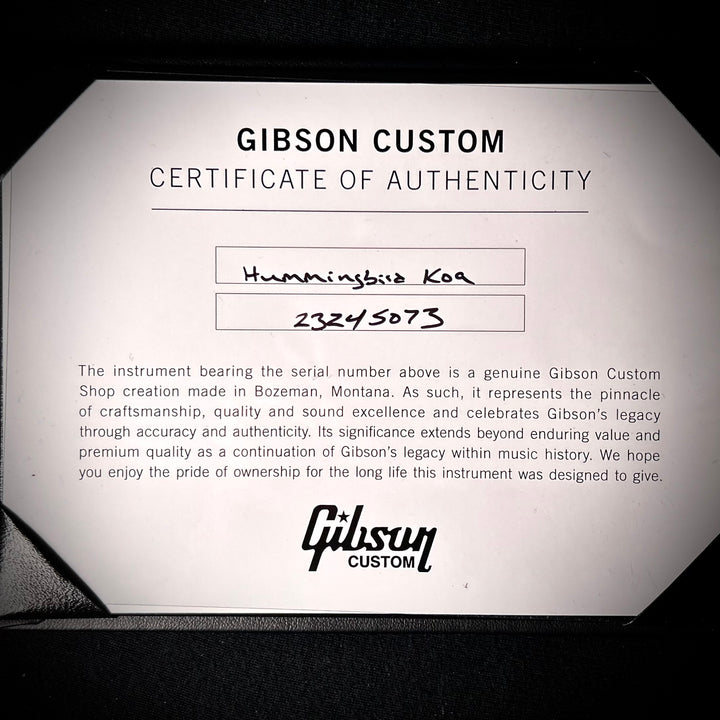 Gibson Hummingbird - KOA / Carpathian Spruce