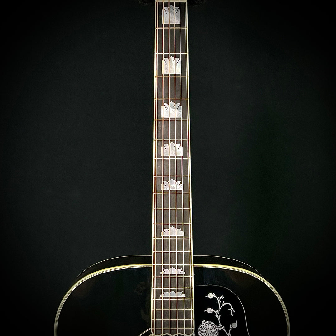Gibson MV Custom SJ-200 Quilted Maple - Trans Black