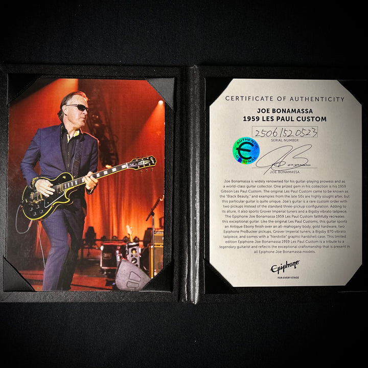 Epiphone Joe Bonamassa ’59 Epiphone Les Paul Custom Bigsby