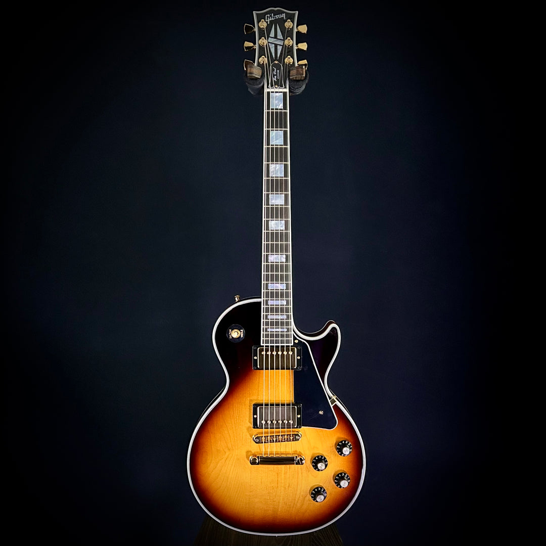 les paul custom tobacco sunburst 1989 Gibson Vintage w/ Bill Lawrence Pickups pearl block inlays provide a luxurious playing experience Gibson Les Paul Custom 70s