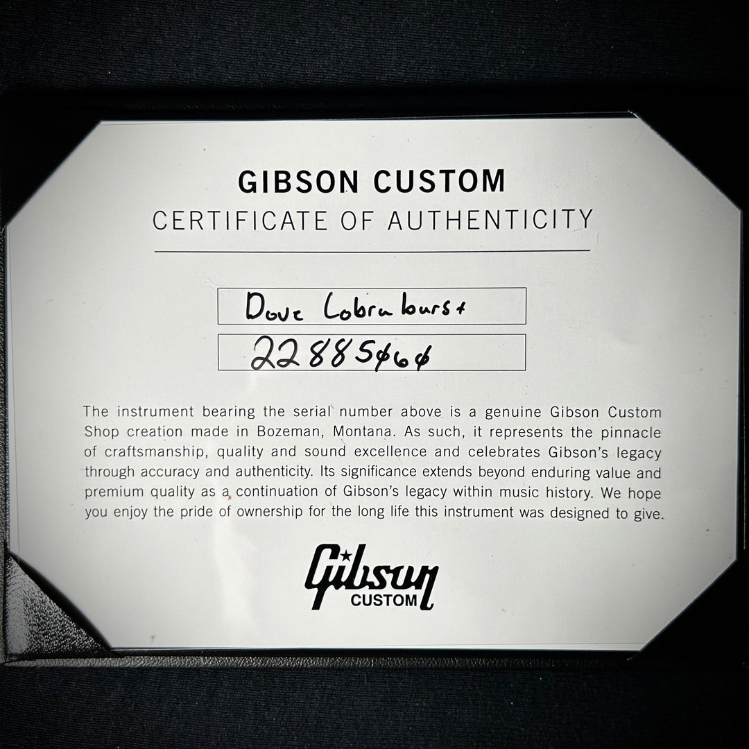 Gibson MV Custom Dove - Trans Black
