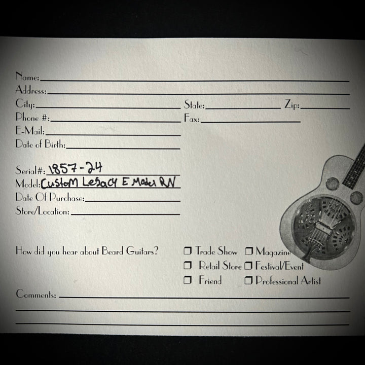 Beard 2024 Legacy E Natural (used)