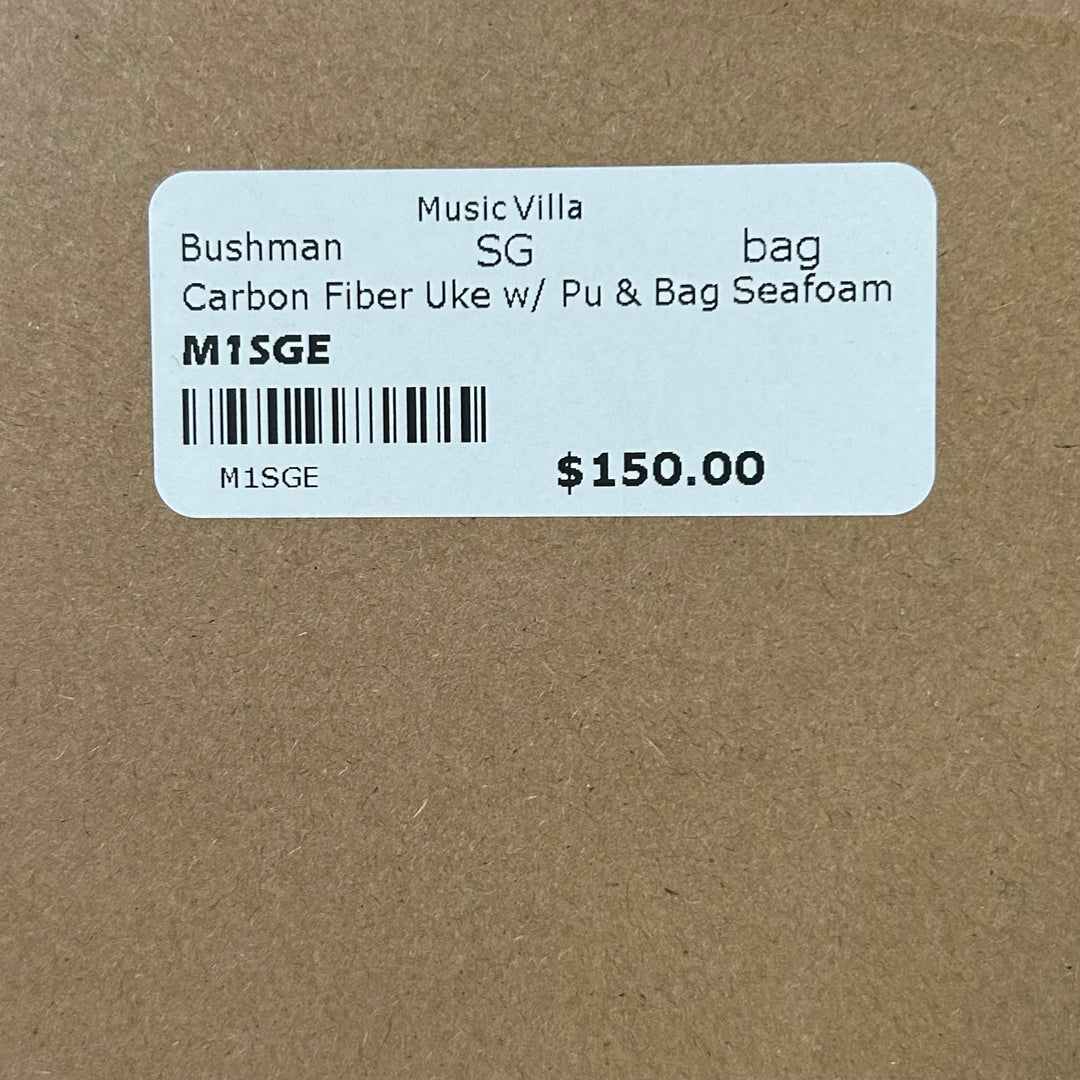 Bushman Carbon Fiber Ukulele w/Pu - Seafoam Green