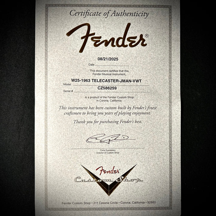 Fender Custom Shop '63 Telecaster Journeyman Relic