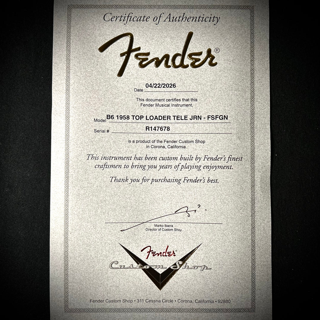 Fender ‘58 Top-Load Telecaster Journeyman Relic