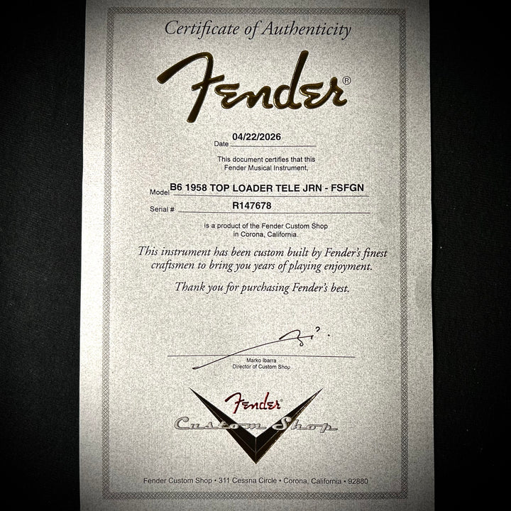 Fender ‘58 Top-Load Telecaster Journeyman Relic
