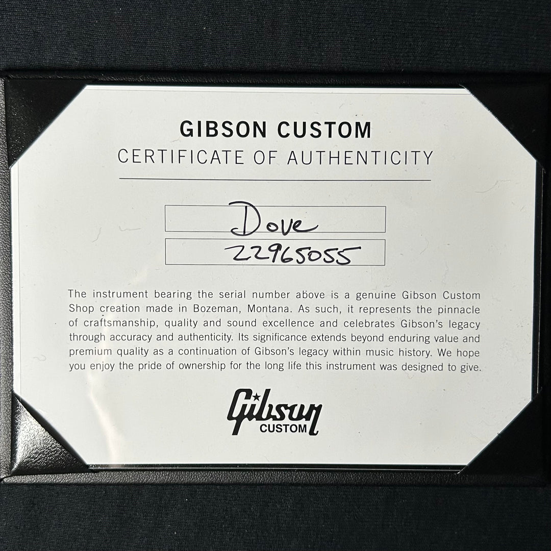 Gibson MV Custom Dove - Trans Black