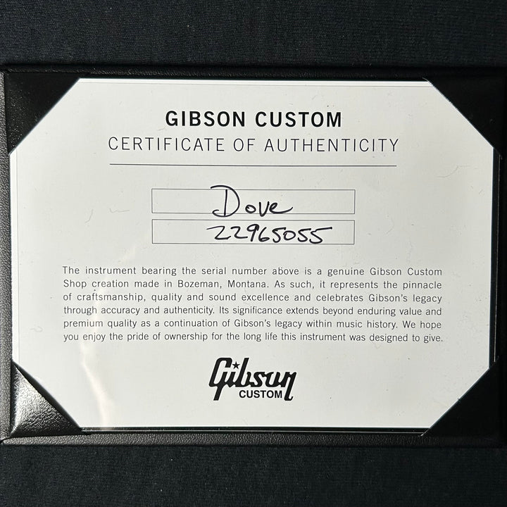 Gibson MV Custom Dove - Trans Black