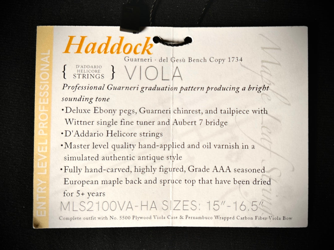 Maple leaf Haddock 16” Viola