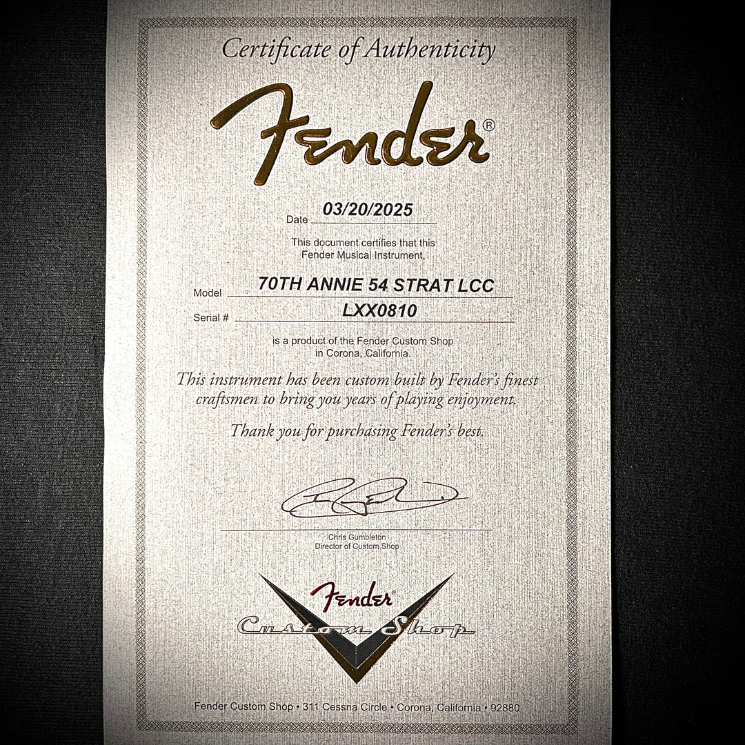 Fender Custom Shop 70th Anniversary ’54 Stratocaster Deluxe Closet Classic