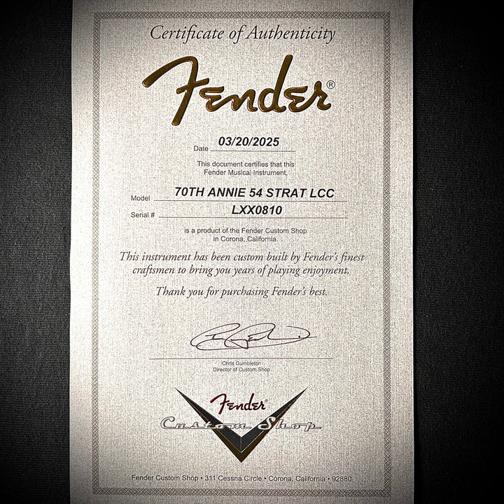 Fender Custom Shop 70th Anniversary ’54 Stratocaster Deluxe Closet Classic