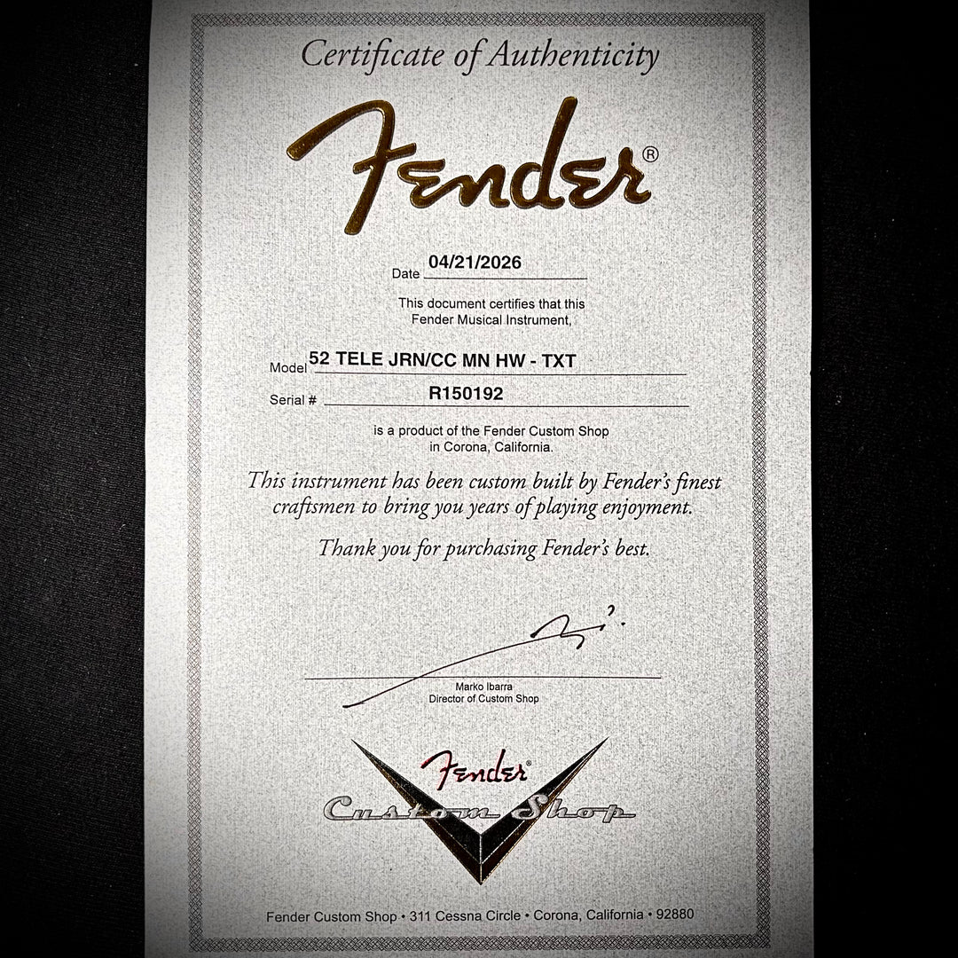 Fender Custom Shop ‘52 Telecaster Journeyman Relic