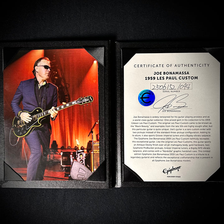 Epiphone Joe Bonamassa ’59 Epiphone Les Paul Custom Bigsby