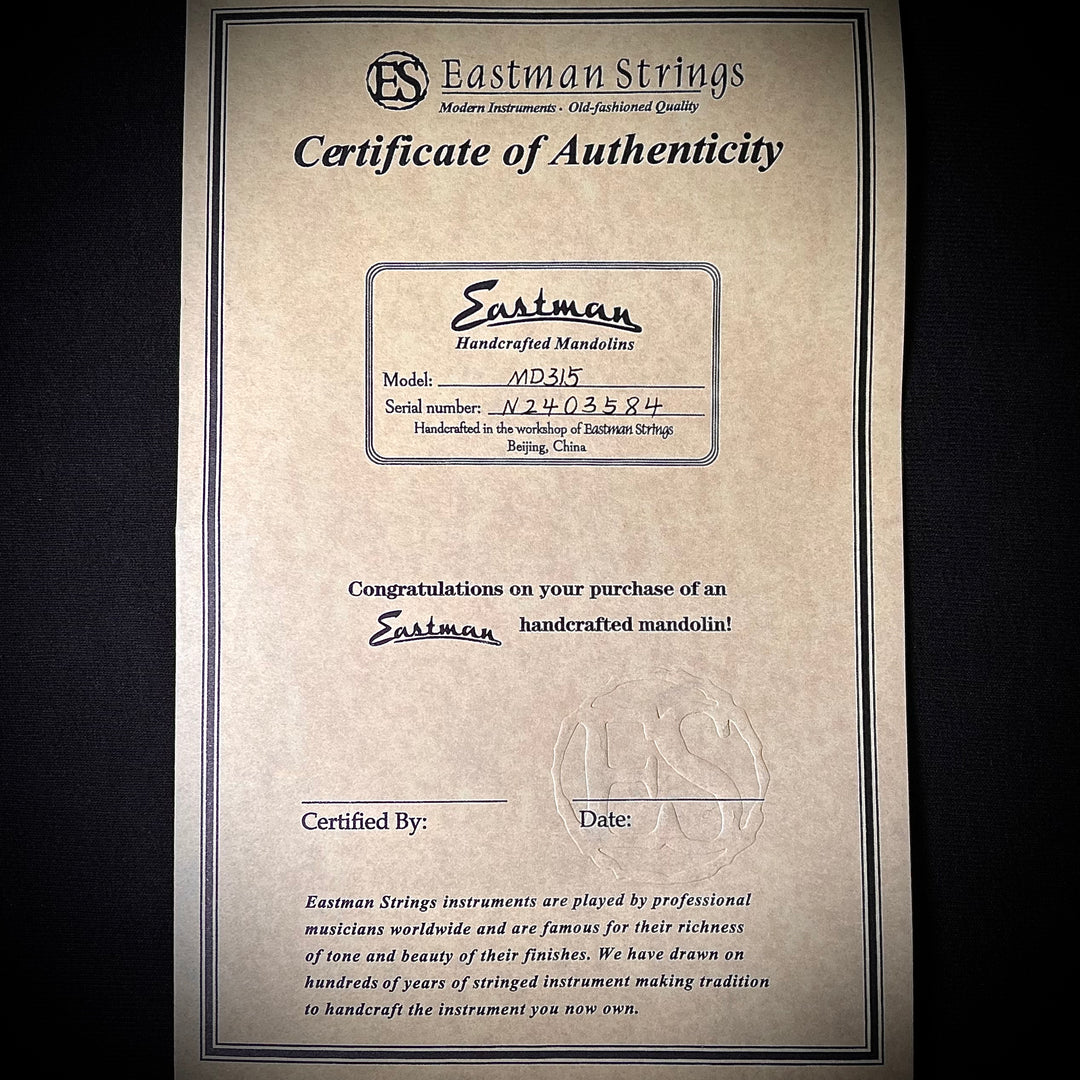 Eastman MD315 “F” Style