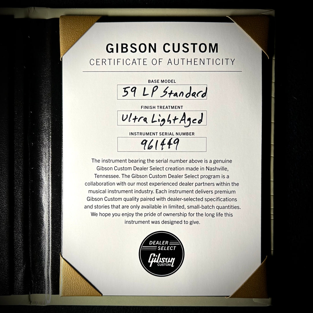 Gibson Custom Shop "MV" '59 Les Paul Standard