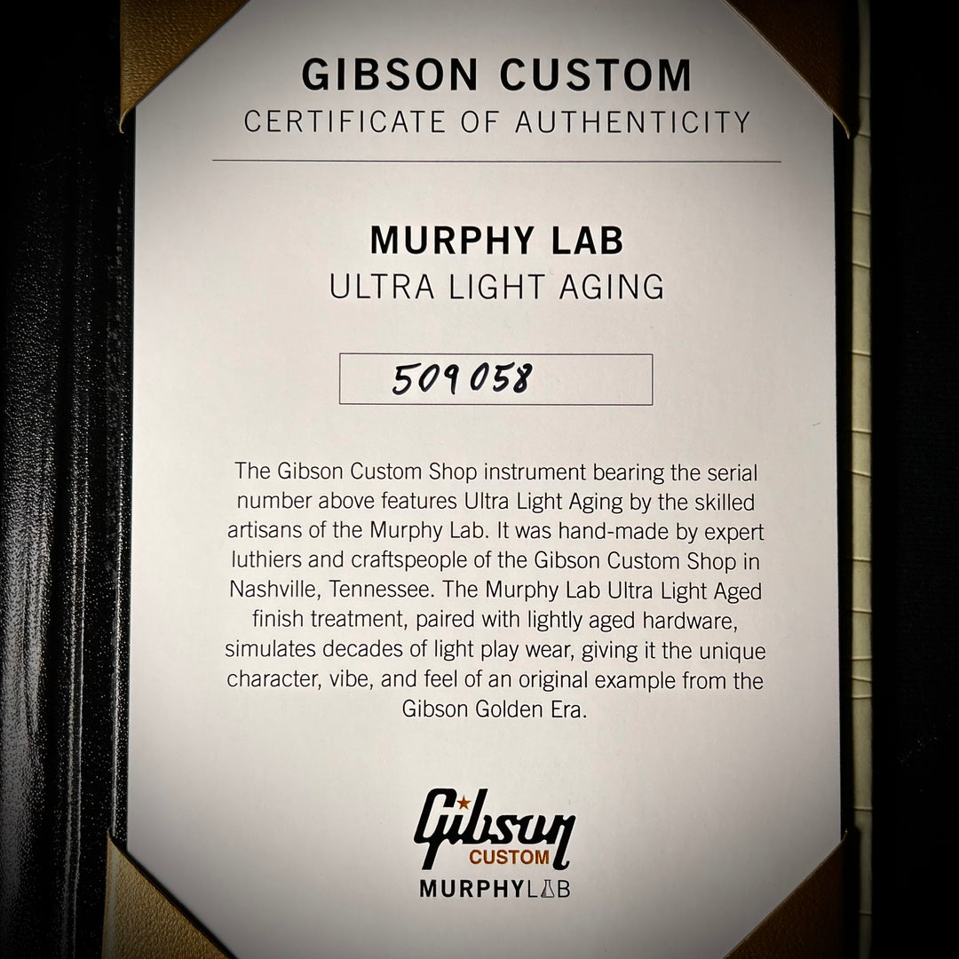 Gibson Custom Shop 1968 Les Paul Custom Murphy Lab Ultra Light Aged