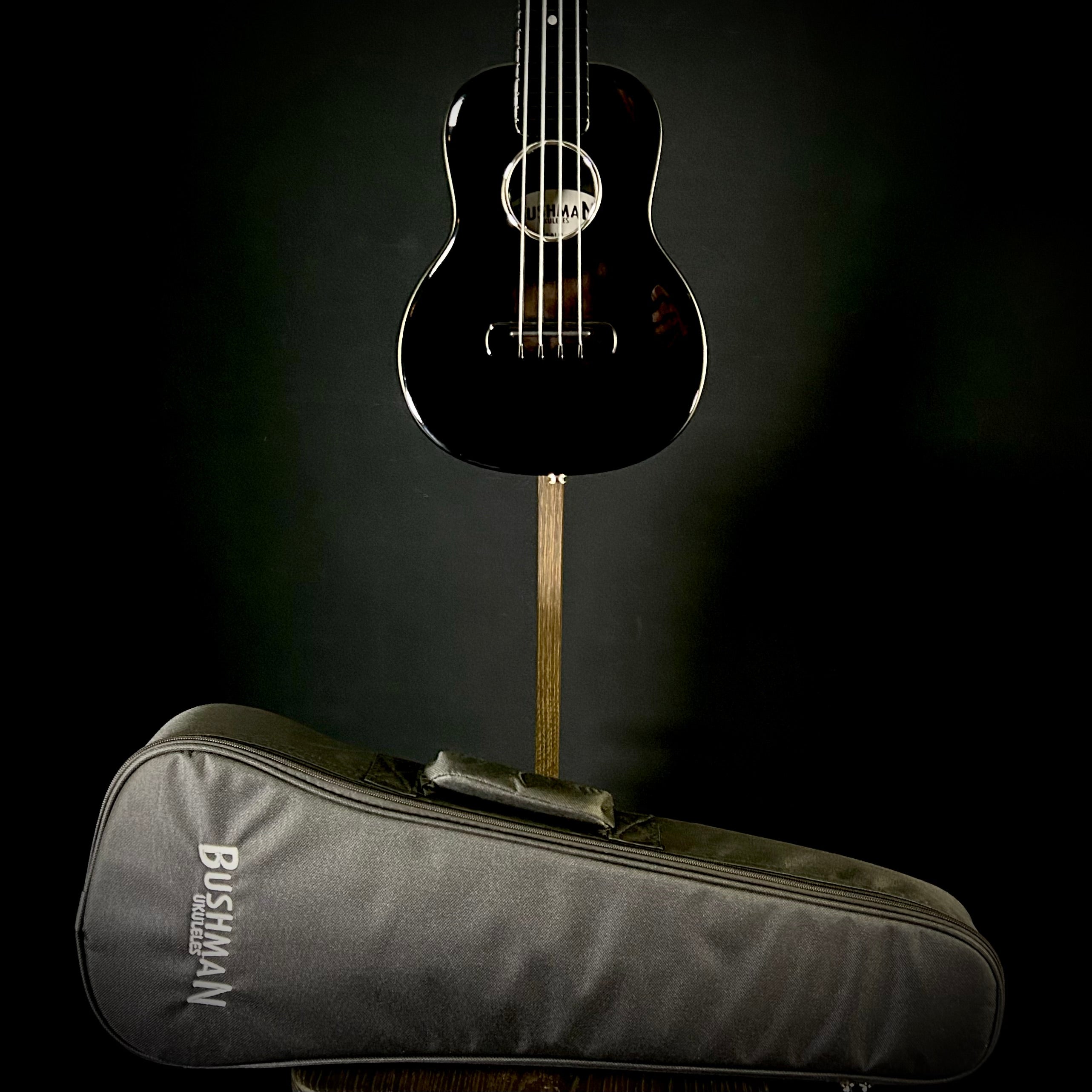 Bushman Carbon Fiber Uke w/PU - Black – Music Villa MT