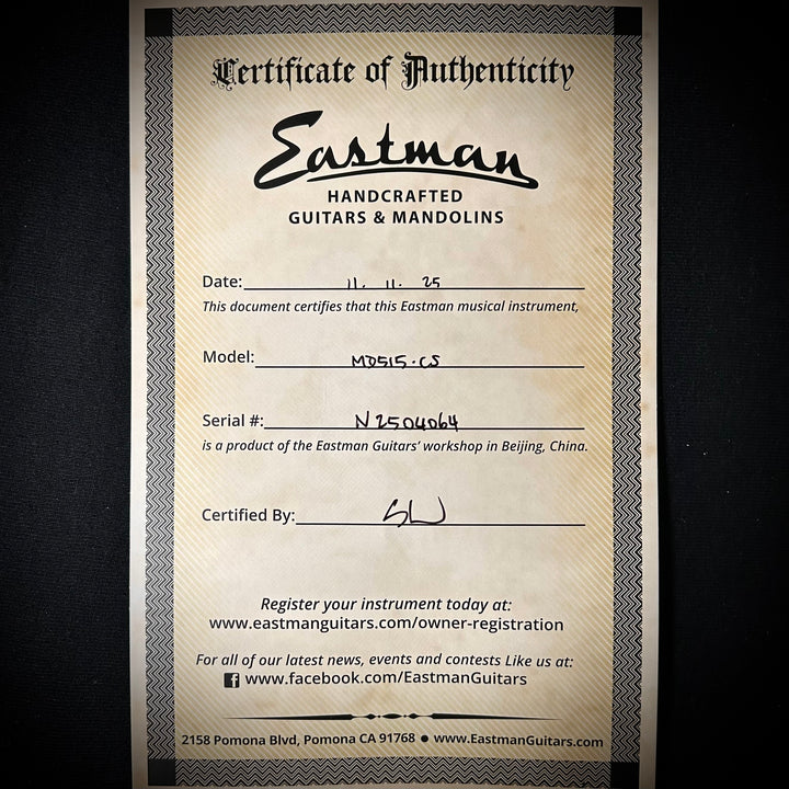 Eastman MD515 - Sunburst Finish