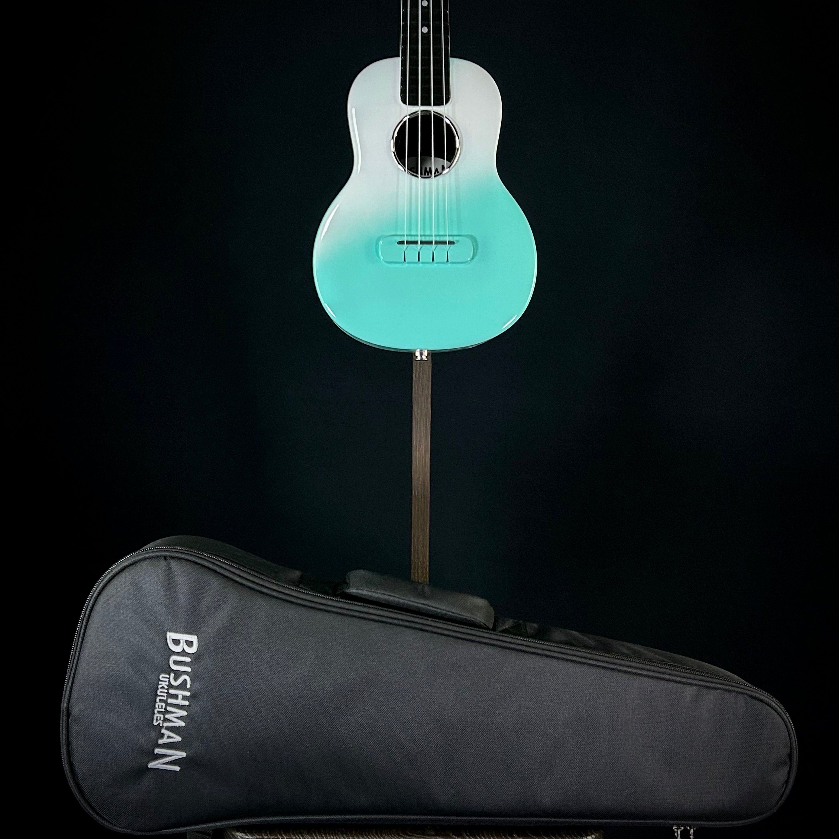 Bushman Carbon Fiber Ukulele w/Pu - Seafoam Green – Music Villa MT