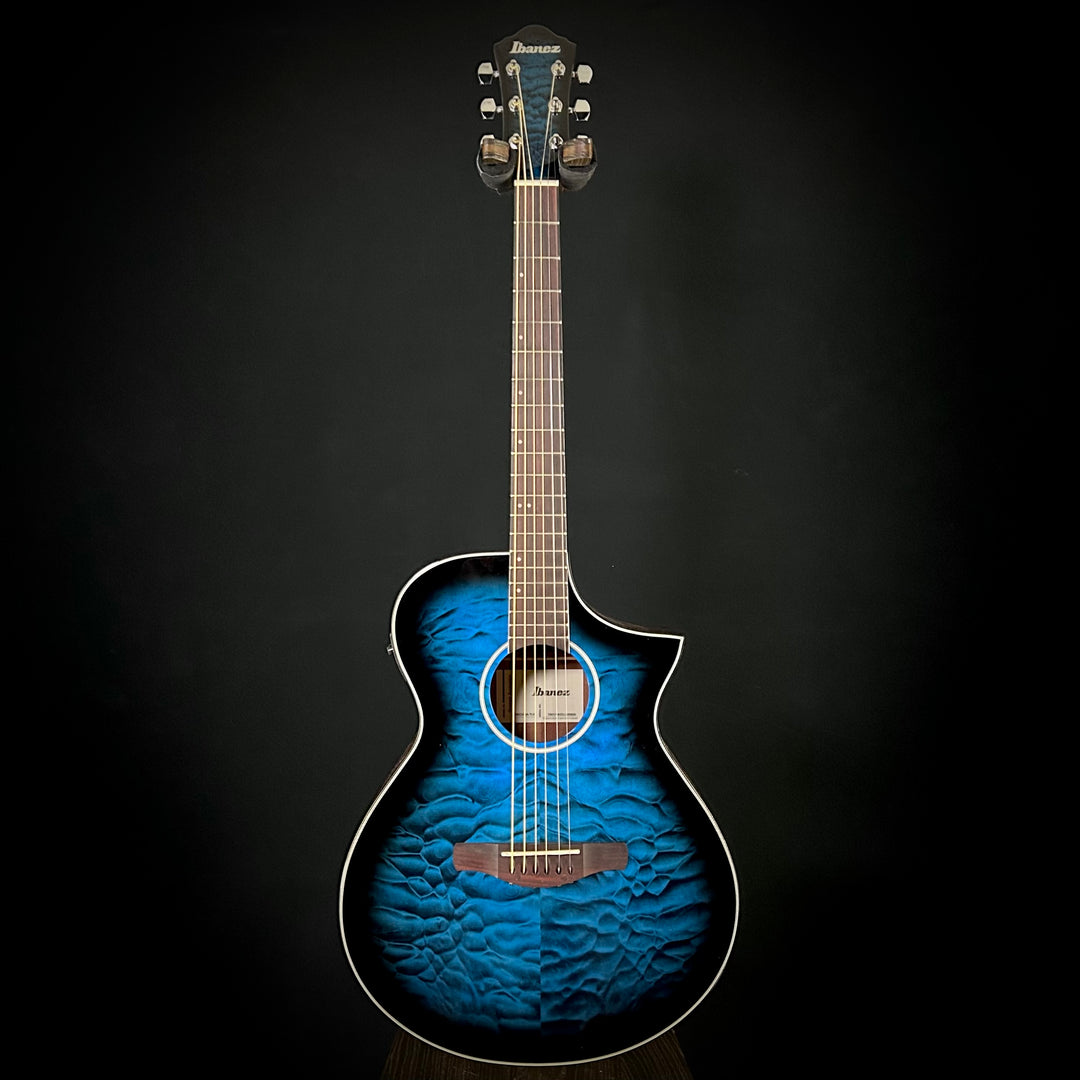 Ibanez AEWC16QA - Trans Blue Burst