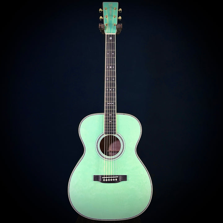 Martin Music Villa OM Quilted Maple - Translucent Teal