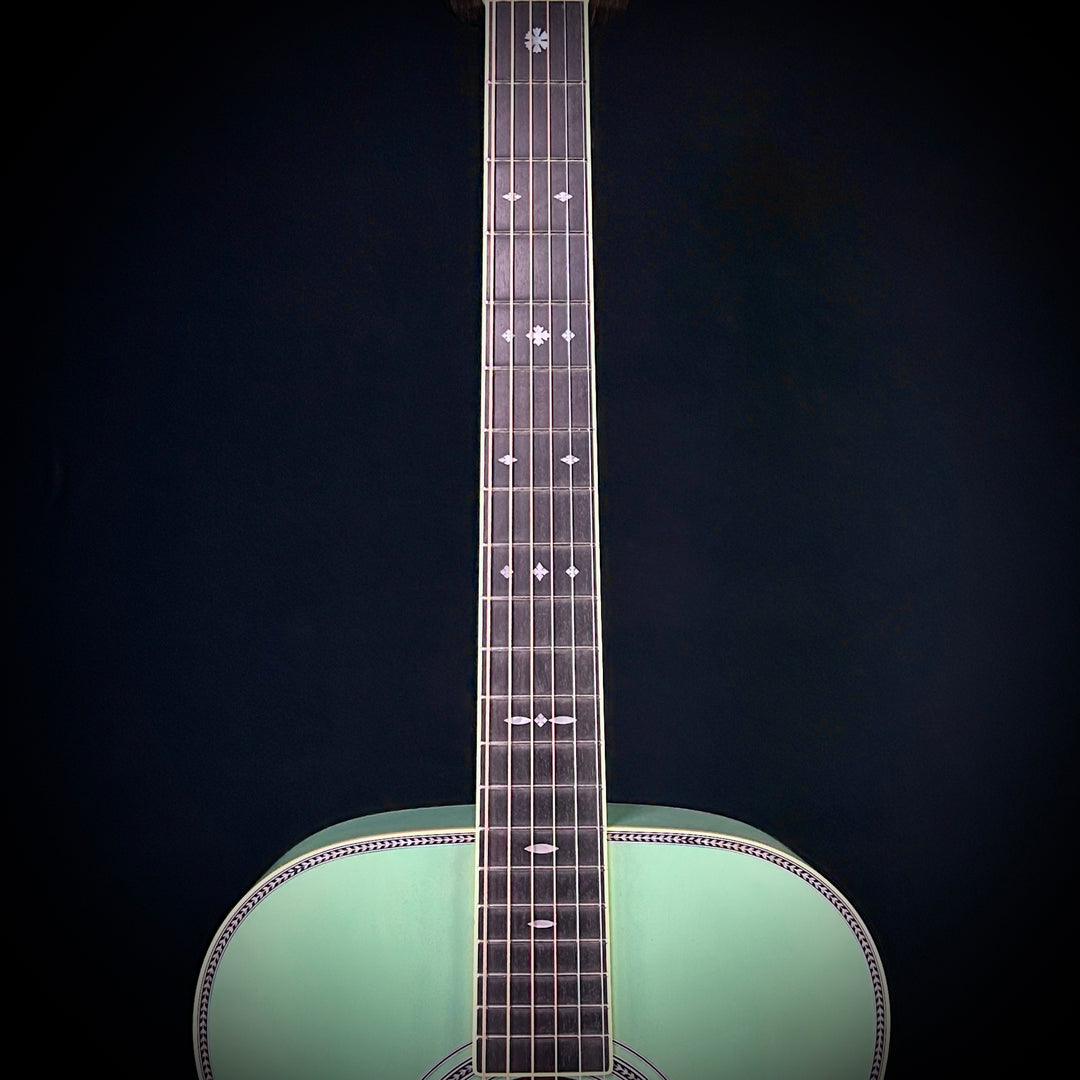 Martin Music Villa OM Quilted Maple - Translucent Teal