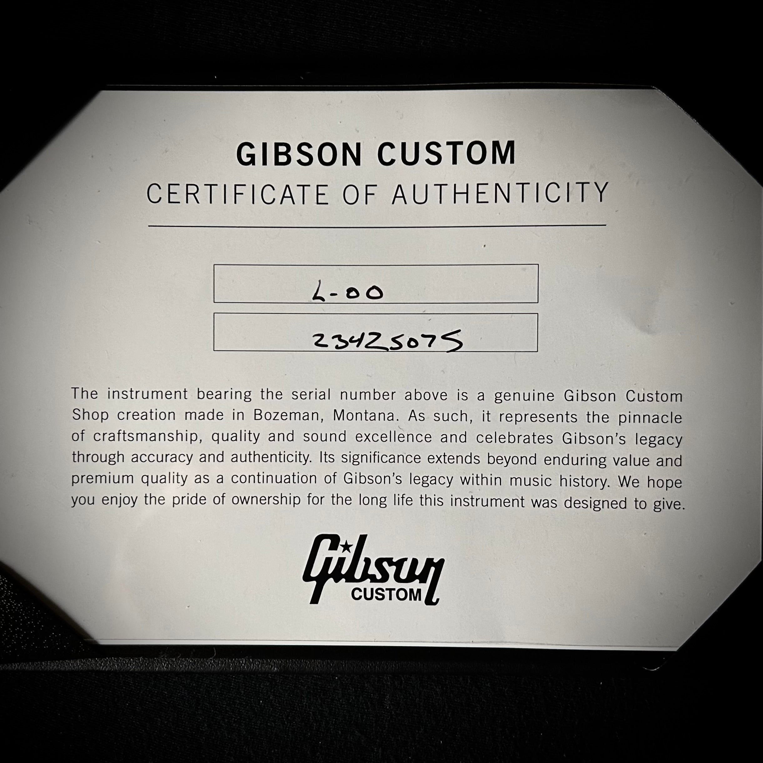 Gibson Custom Shop L-00 - TV Yellow – Music Villa MT