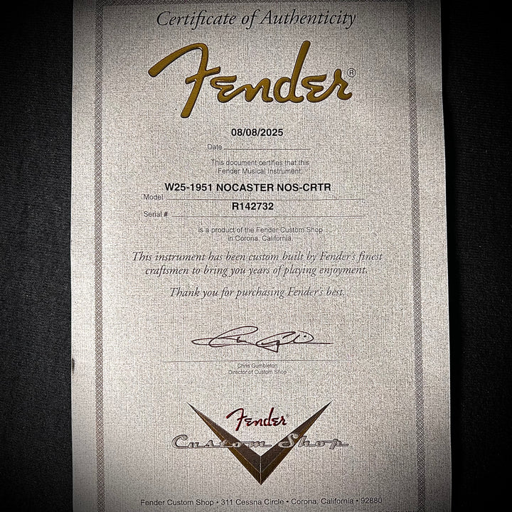Fender Custom Shop 1951 Nocaster NOS