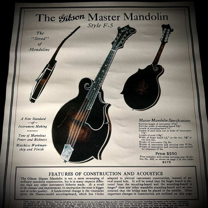 Gibson 1923 F-5 Master Model Reissue