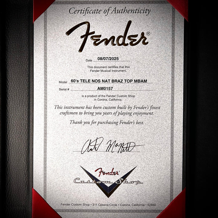 Fender Custom Shop Master Built Brazilian Rosewood ‘60s Telecaster | Built by Austin MacNutt