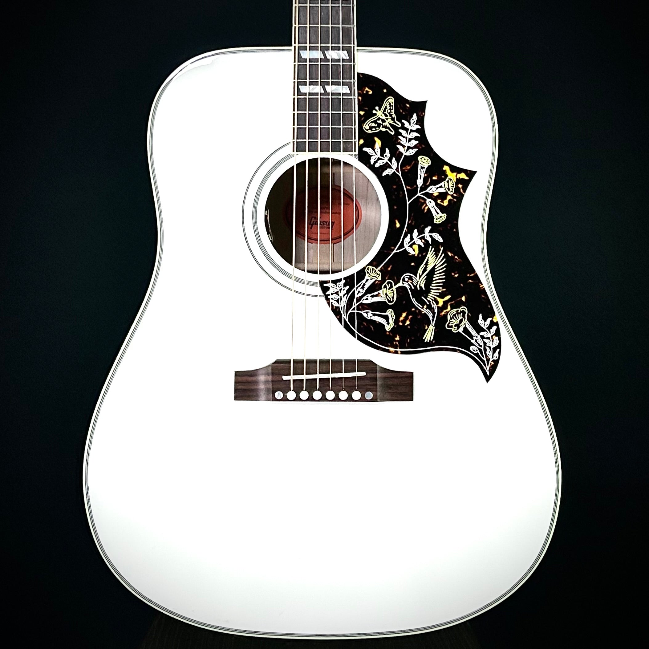 Gibson Hummingbird Maple - Alpine White Gloss – Music Villa MT