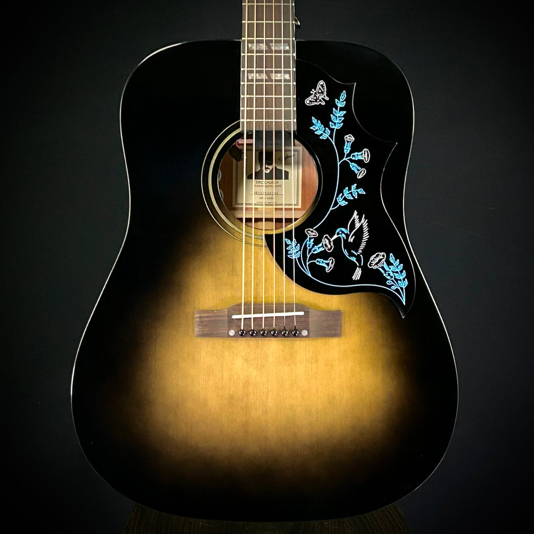 Epiphone Eric Church Hummingbird Dark  - Cobra Burst